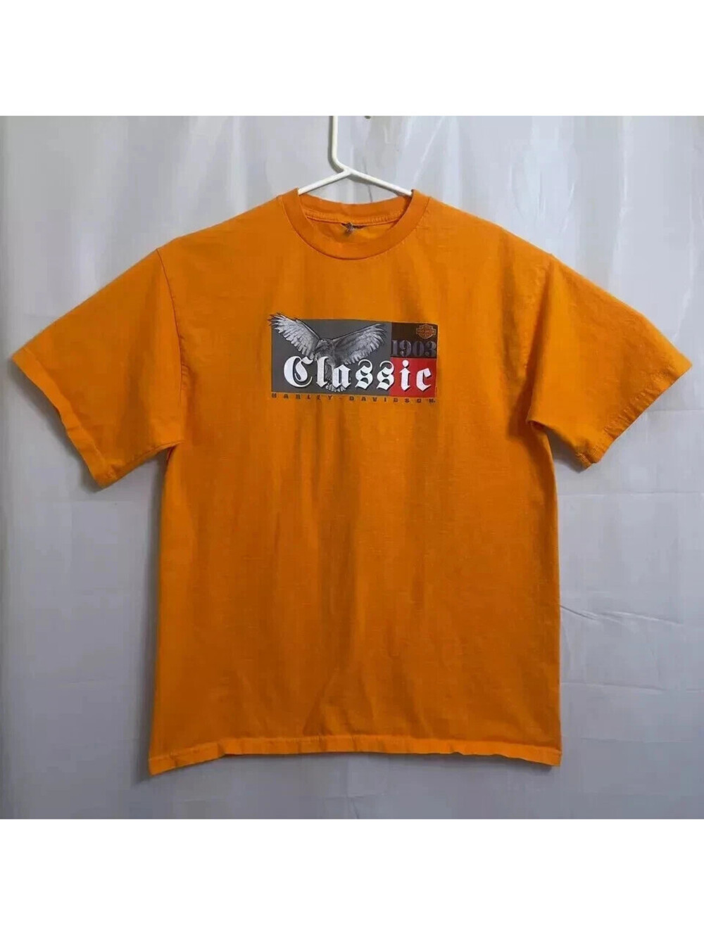 Vtg. 2001 Harley Davidson C&S Nashville Tennessee T-Shirt Men's XL? Orange